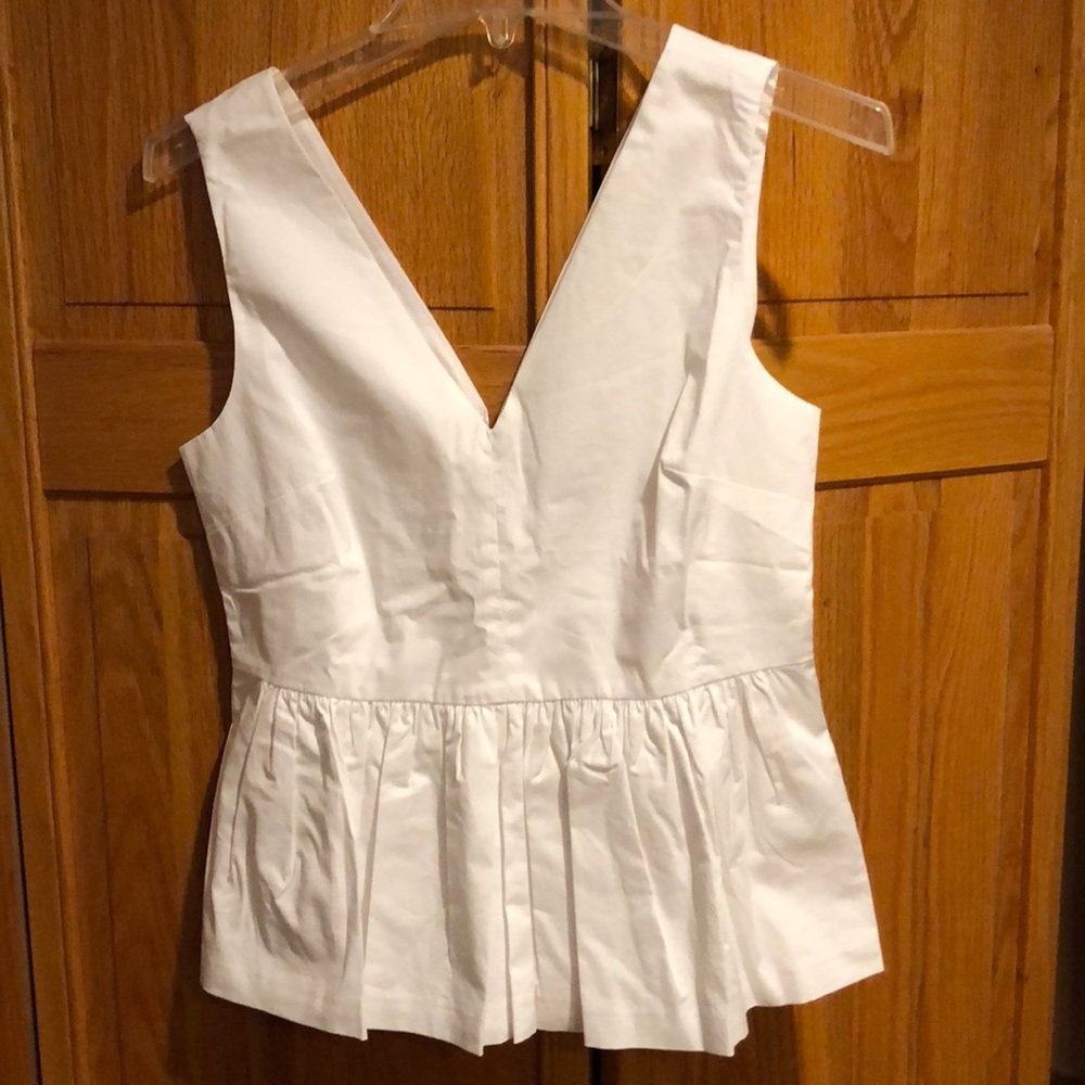 NWT J. Crew double v cotton tank